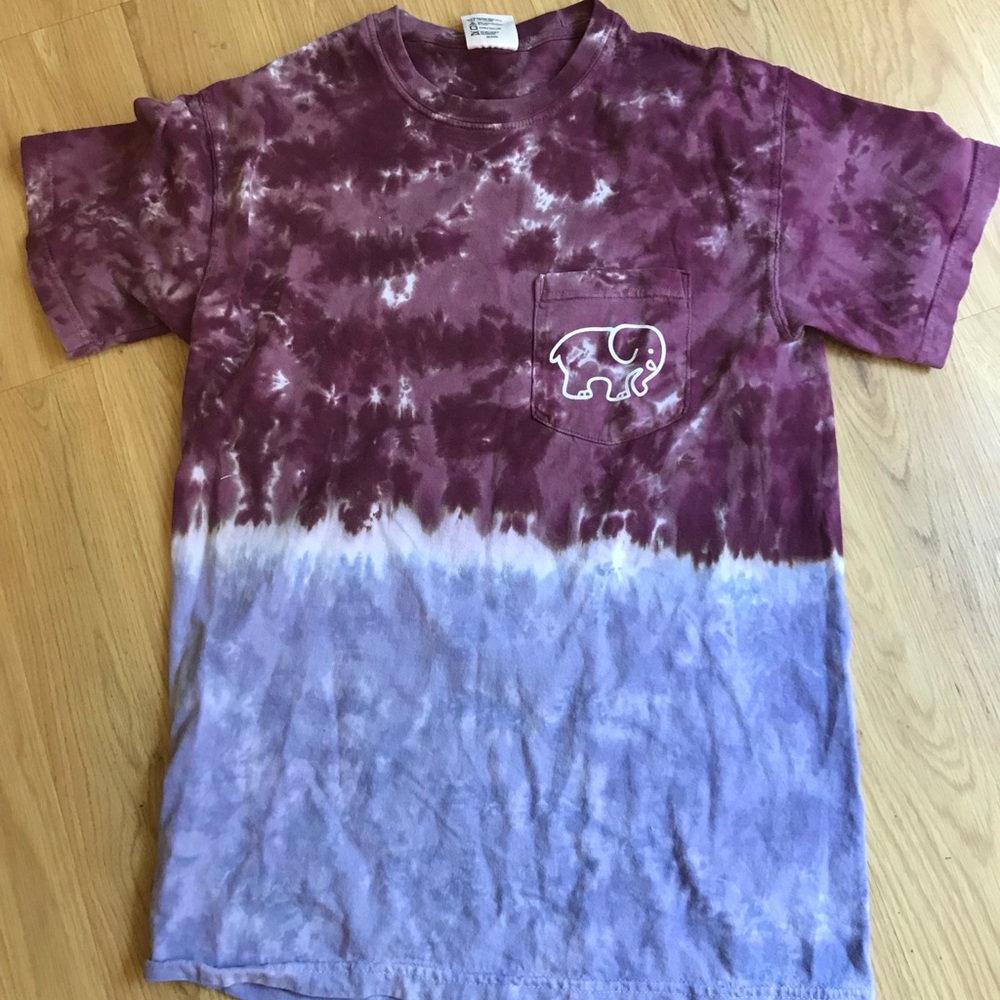Ivory Ella Tye Dye Ombré Tee, Small